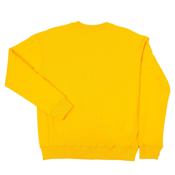 #product_n Caviale Basic Yellow Crew Neck Sweatshirtame# - CAVIALE